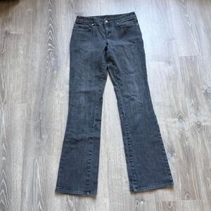 Tahari Light Black Bootcut Jean Size 2